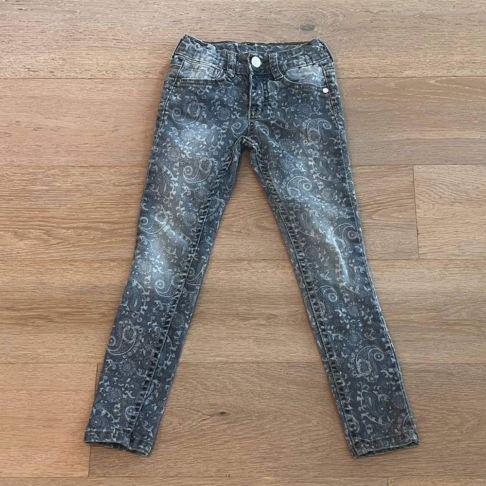 Armani Exchange Paisley Pattern Print Skinny Jeans Kids 6